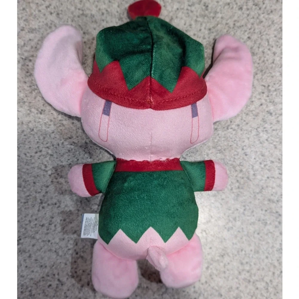 Disney Lilo & Stitch Angel Christmas Elf Plush Dog Toy Pink Holiday Squeaky 9
